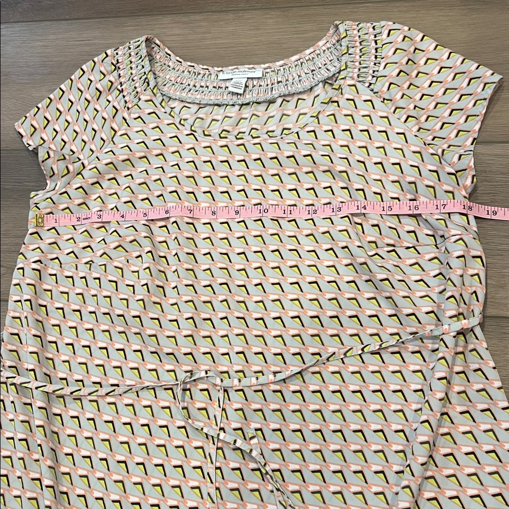 Liz Lange Maternity Dress Size Small Removable Belt Baby Girl - Picture 6 of 15